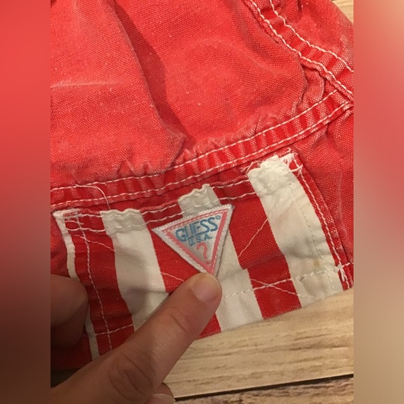 Vintage baby guess by George’s Marciano baby red & white skirt 24 months - Picture 2 of 6